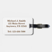 Monogram Taco Dienstag Mexikanischer Tex Mex Food Gepäckanhänger (Rückseite horizontal)