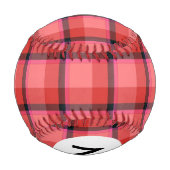 Monogram Tartan Design Baseball (Rückseite)