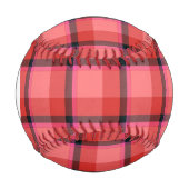 Monogram Tartan Design Baseball (Vorderseite)