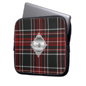 Monogram Tartan Karierte Laptop-Abdeckung Laptopschutzhülle (Vorderseite Links)