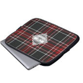 Monogram Tartan Karierte Laptop-Abdeckung Laptopschutzhülle (Vorne Knopf)