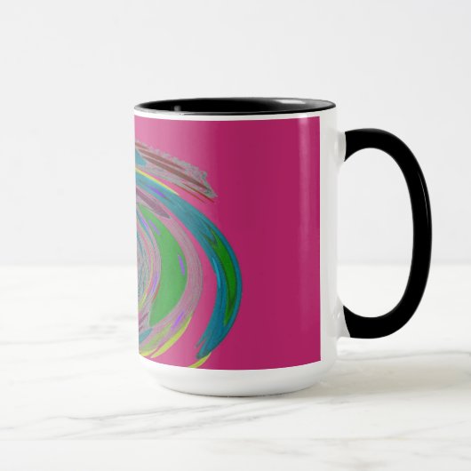 Monogram-Tasse für den rosa Wirbelwind Tasse (Rechts)