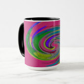 Monogram-Tasse für den rosa Wirbelwind Tasse (Vorderseite Links)