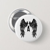 Monogram Tattoo Angel Wing Button (Vorne & Hinten)