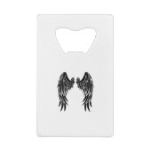 Monogram Tattoo Angel Wing Geldbeutel Flaschenöffner (Rückseite)