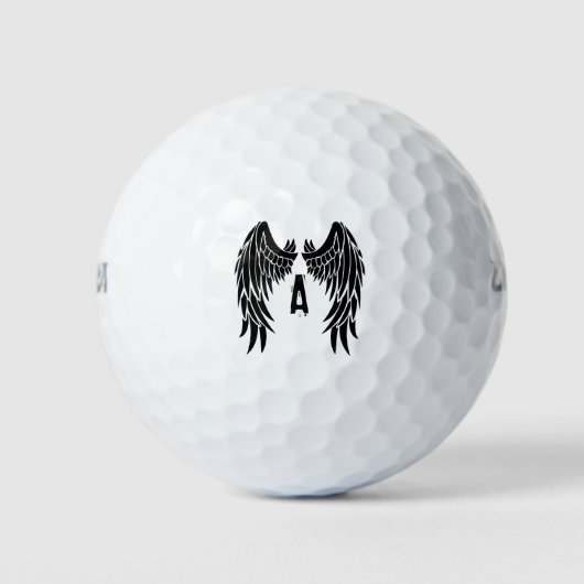 Monogram Tattoo Angel Wing Golfball (Vorderseite)