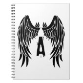 Monogram Tattoo Angel Wing Notizblock (Vorderseite)