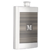 Monogram Taupe Flachmann (Rechts)