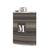 Monogram Taupe Flachmann (Links)