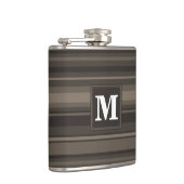 Monogram Taupe Flachmann (Rechts)