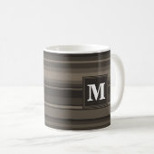 Monogram Taupe Kaffeetasse (VorderseiteRechts)