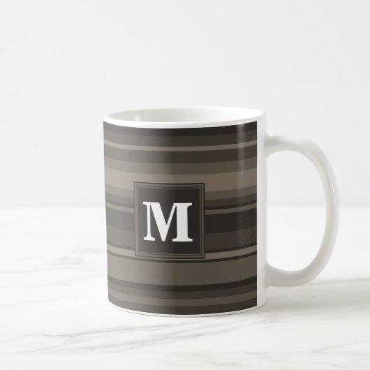 Monogram Taupe Kaffeetasse (Rechts)