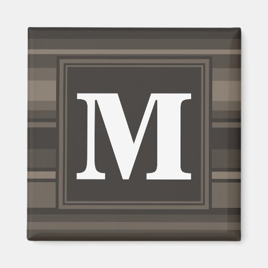 Monogram Taupe Magnet (Vorne)