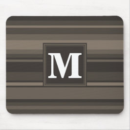 Monogram Taupe Mousepad
