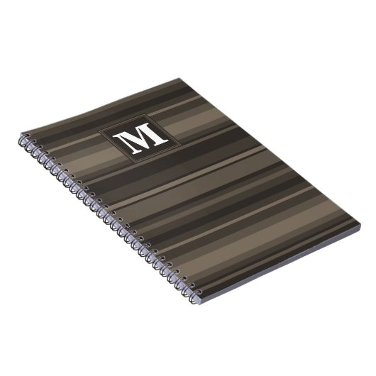 Monogram Taupe Notizblock (Rechte Seite)