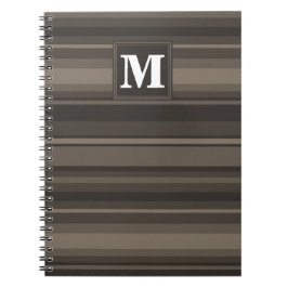 Monogram Taupe Notizblock