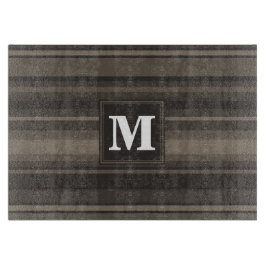Monogram Taupe Schneidebrett