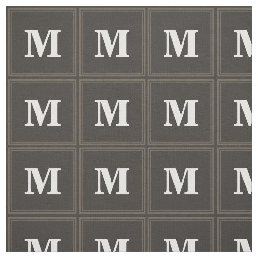 Monogram Taupe Stoff (Muster)
