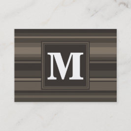 Monogram Taupe Visitenkarte