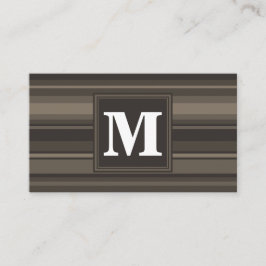 Monogram Taupe Visitenkarte