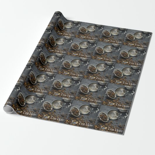 Monogram Tea Geschenkpapier (Ungerollt)
