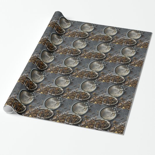 Monogram Tea Geschenkpapier (Ungerollt)