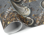 Monogram Tea Geschenkpapier (Rolleneckpunkt)
