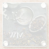 Monogram Tea Glasuntersetzer (Rückseite)