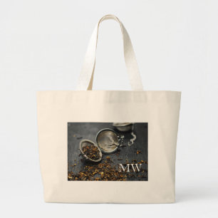 Monogram Tea Jumbo Stoffbeutel