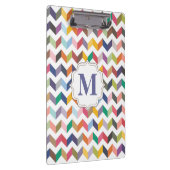 Monogram Teachers Clip-Board Zickzack Muster Klemmbrett (Rechts)