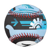 Monogram Technical halftone background 3 Baseball (Rückseite)