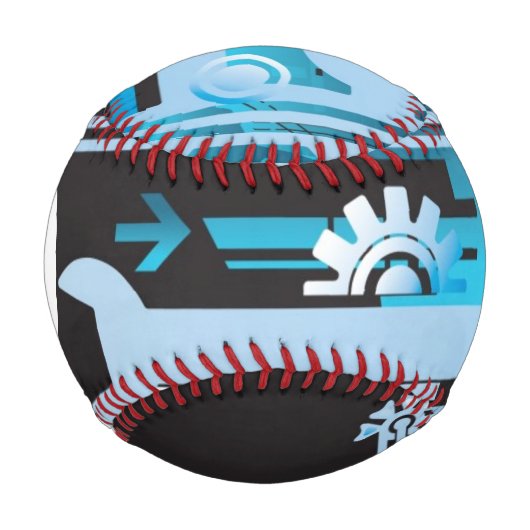 Monogram Technical halftone background 3 Baseball (Vorderseite)
