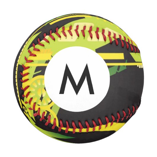 Monogram, Technical halftone background 4 Baseball (Vorderseite Links)
