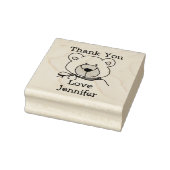 Monogram Teddy Bear Vielen Dank Gummistempel (Stempel)