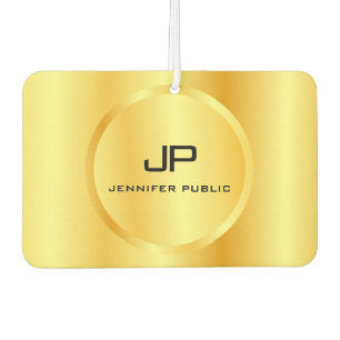Monogram Template Imitate Gold Elegante Moderne Autolufterfrischer