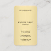 Monogram Template Trendy Elegant Black Gold Modern Visitenkarte (Rückseite)