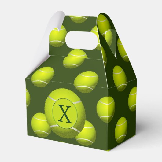 Monogram Tennis Balls Sportmuster Geschenkschachtel (Vorderseite)
