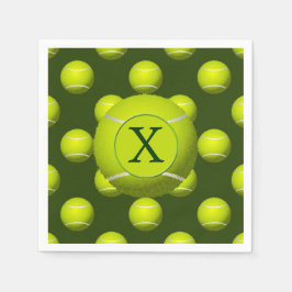 Monogram Tennis Balls Sportmuster Serviette