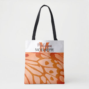 Monogram Terracotta Butterfly Wing Bridesmaid Tasche