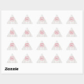 Monogram Textured Triangle Umschlag Aufkleber (Blatt)