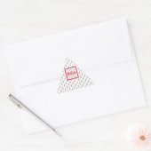 Monogram Textured Triangle Umschlag Aufkleber (Umschlag)
