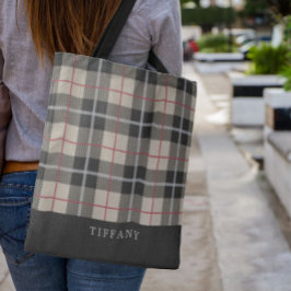 Monogram Thompson Camel Tartan Kariertes Muster Tasche