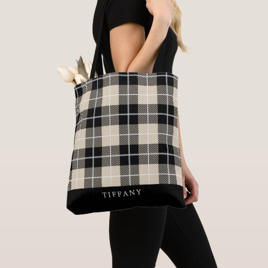 Monogram Thompson Kamel-Tartan-Karo-Muster Tasche (Von Nahem)
