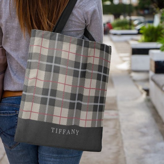 Monogram Thompson Kamel-Tartan-Karomuster Tasche