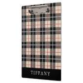 Monogram Thomson Kamel-Tartan-Karo-Muster Klemmbrett (Links)