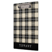 Monogram Thomson Kamel-Tartan-Karo-Muster Klemmbrett (Links)
