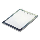 Monogram Traffic Railroad Tracks Winter Snow Fog Notizblock (Rotiert)