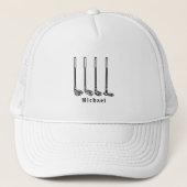 Monogram-Trauzeuge-Hut | Golf Clubs Hat Truckerkappe (Vorderseite)