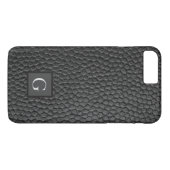 Monogram Trauzeuge Trauzeuge Black Leather Print Case-Mate iPhone Hülle (Rückseite (Horizontal))