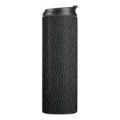 Monogram Trauzeuge Trauzeuge Black Leather Print Thermosbecher (Nach links gedreht)